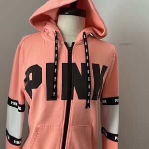 Victoria secret jacket with black pink logo on the front